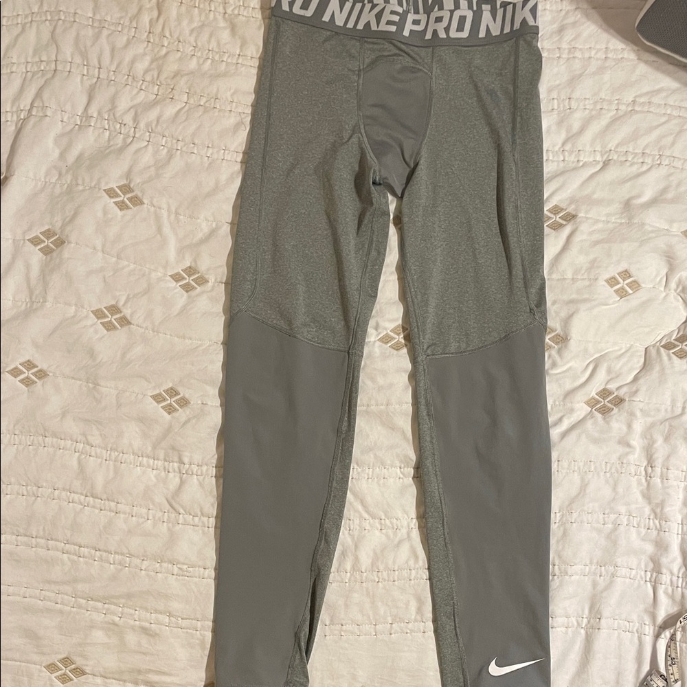 Nike Kids Pro Gray Leggings